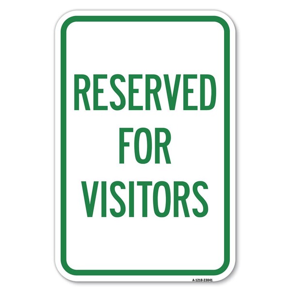 Reserved Parking Sign Reserved Parking f Heavy-Gauge Aluminum Sign, 12" x 18", A-1218-23041